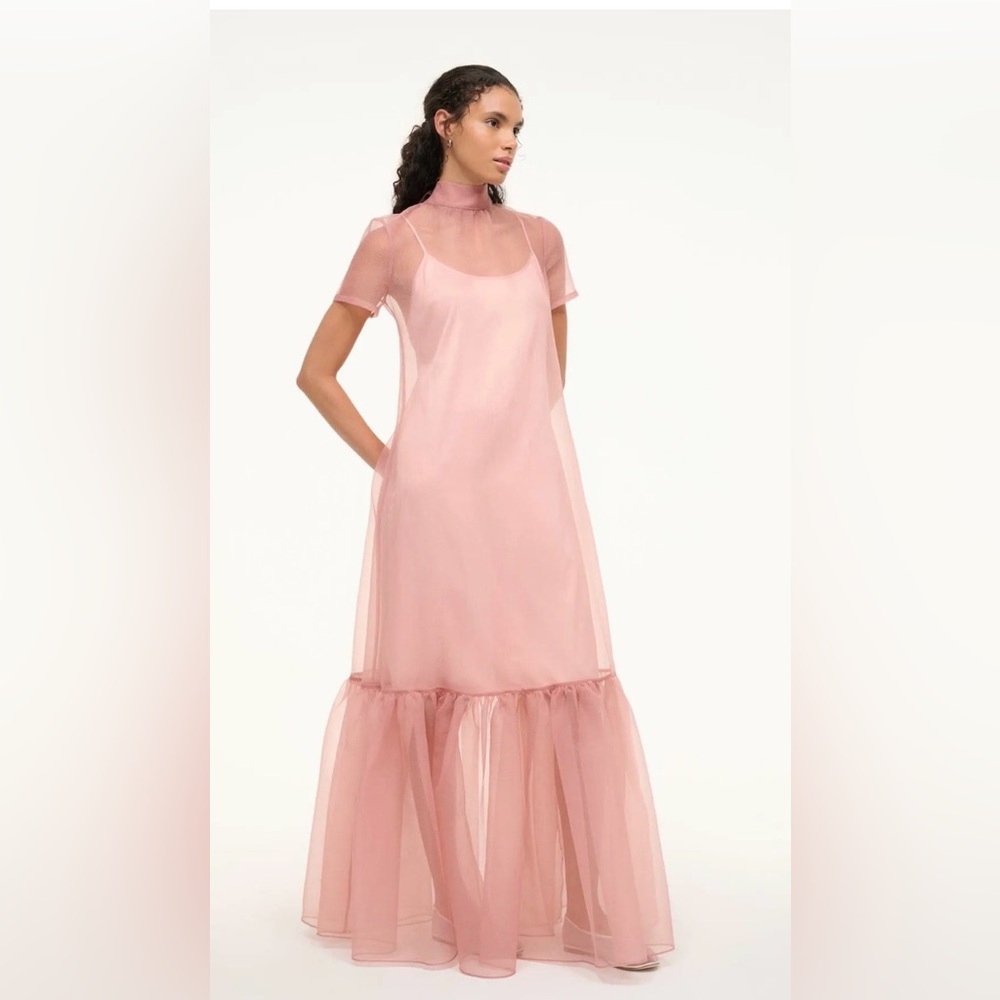 Staud Callaluna dusty rose dress XS NWT